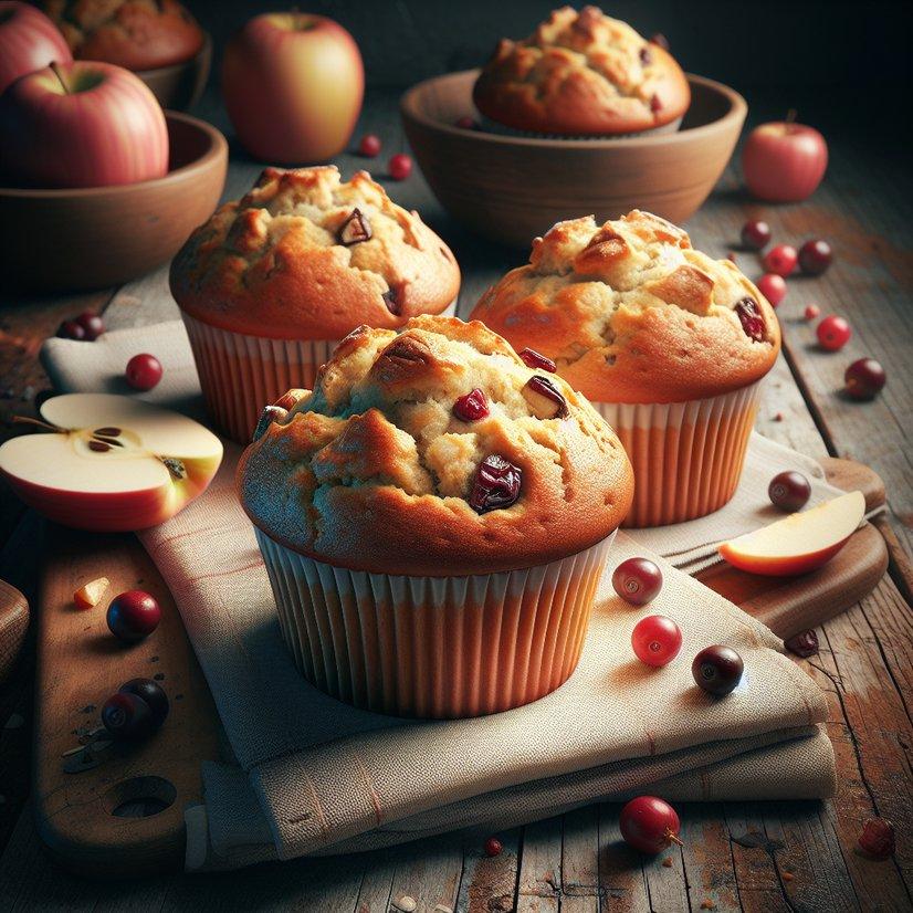 APPLE CRANBERRY MUFFINS
