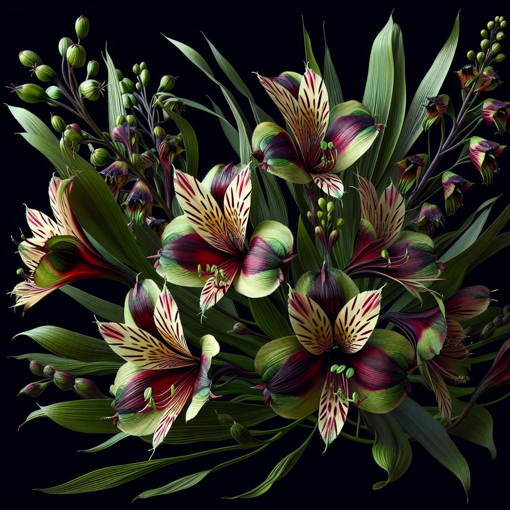 Alstroemeria psittacina