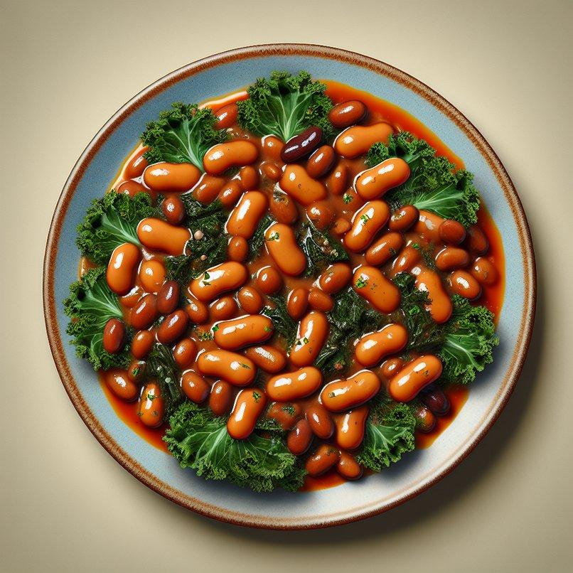 BAKED BEANS WITH KALE