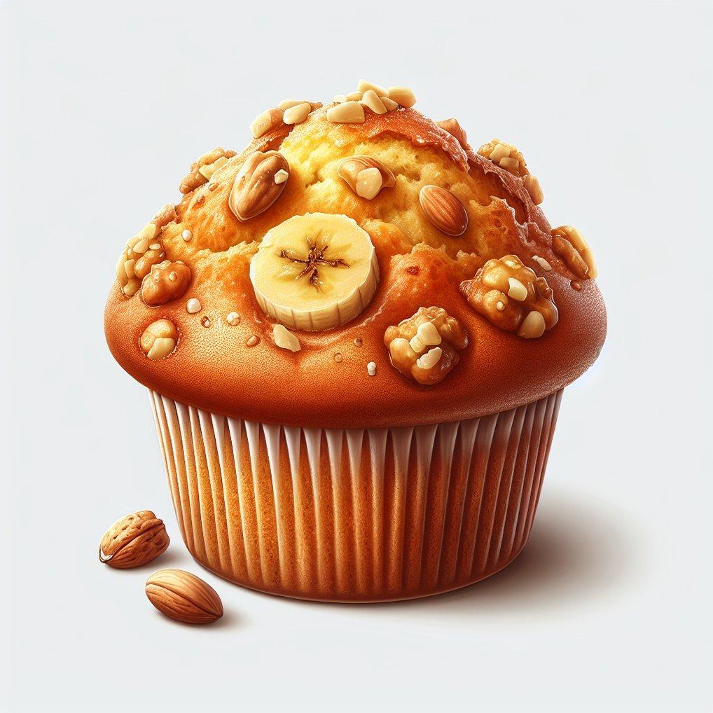 BANANA MUFFINS WITH NUTS
