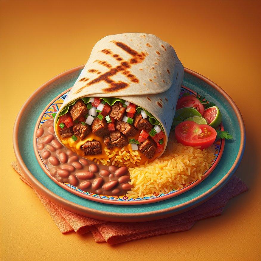 BEEF AND CHORIZO BURRITOS