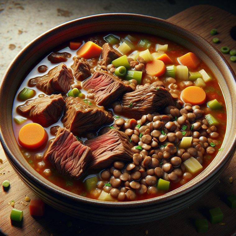 BEEF AND LENTIL SOUP