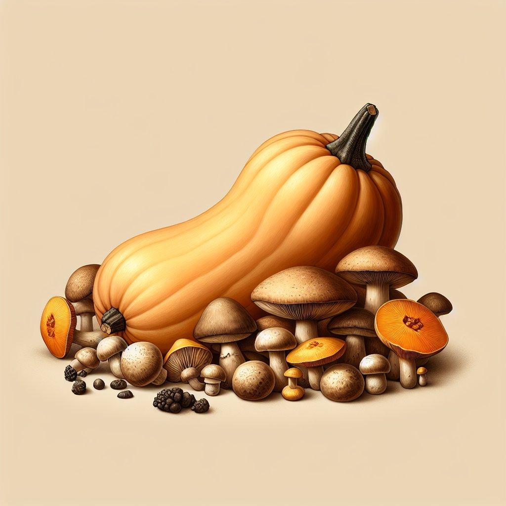 BUTTERNUT SQUASH AND MUSHROOMS