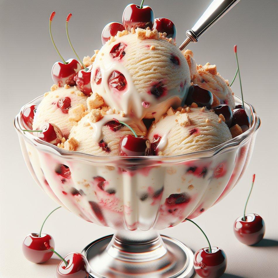 CHERRY CHEESECAKE ICE CREAM