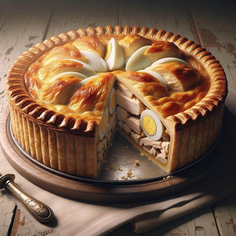 CHICKEN AND EGG PIE