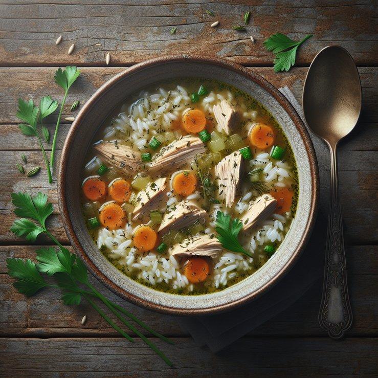CHICKEN AND RICE SOUP