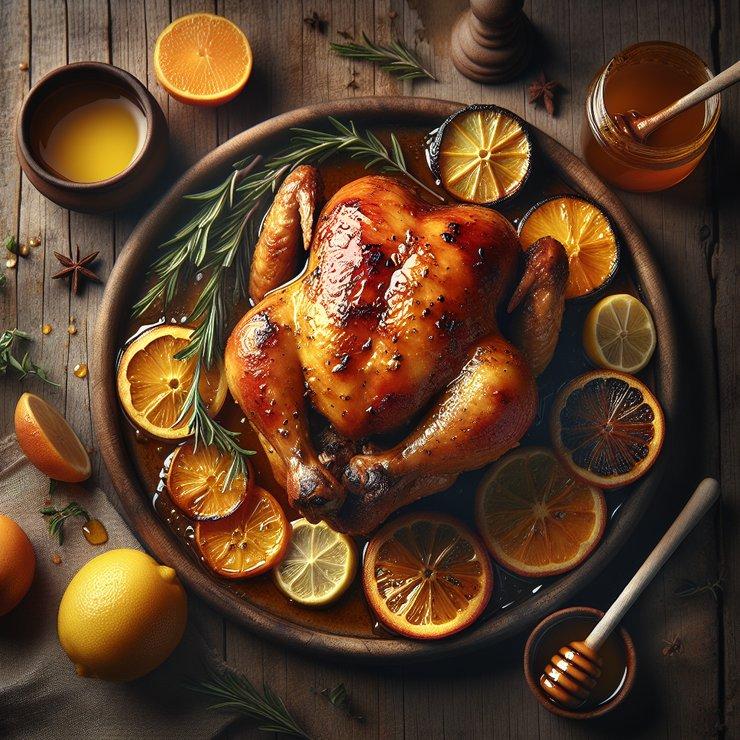 CHICKEN WITH CITRUS HONEY SAUCE