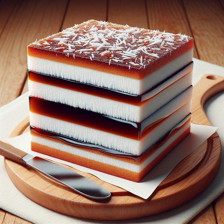 COCONUT JAM SLICES