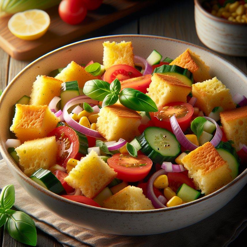 CORNBREAD PANZANELLA SALAD