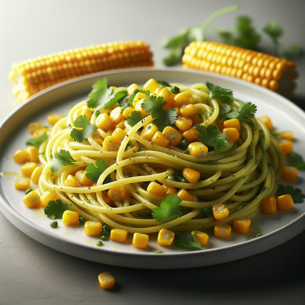 CORN AND CILANTRO PASTA