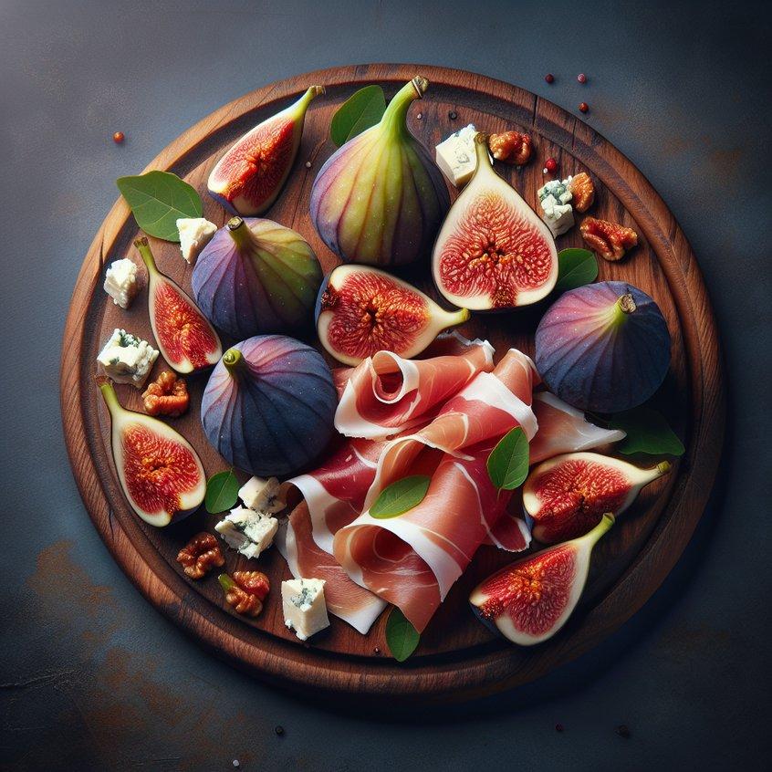 FIGS WITH PROSCIUTTO AND GORGONZOLA