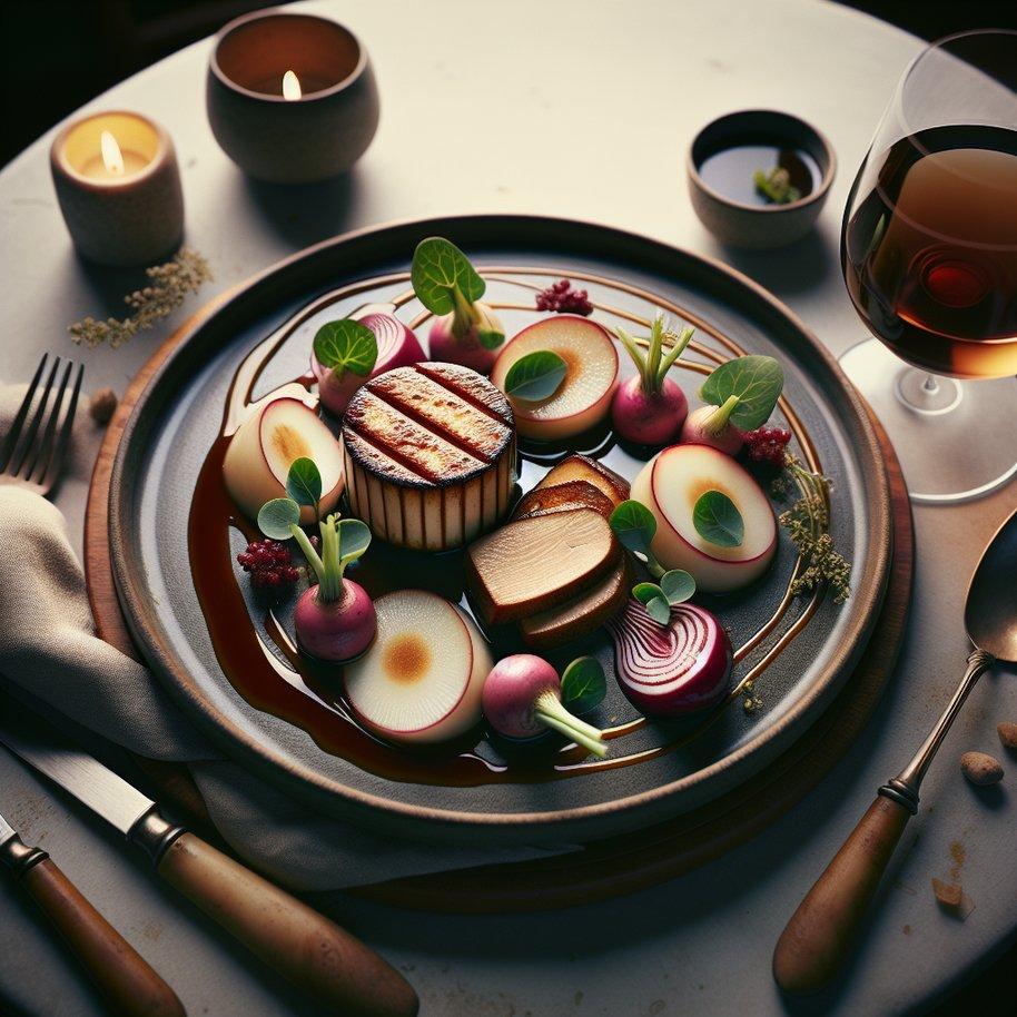 FOIE GRAS AND TURNIP WITH SHERRY SAUCE