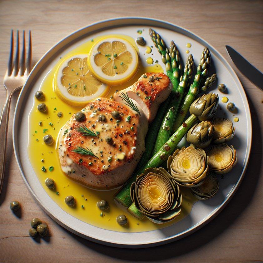 LEMON CHICKEN ARTICHOKE CAPERS