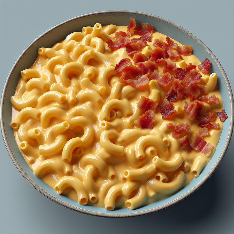 MACARONI AND CHEESE WITH BACON