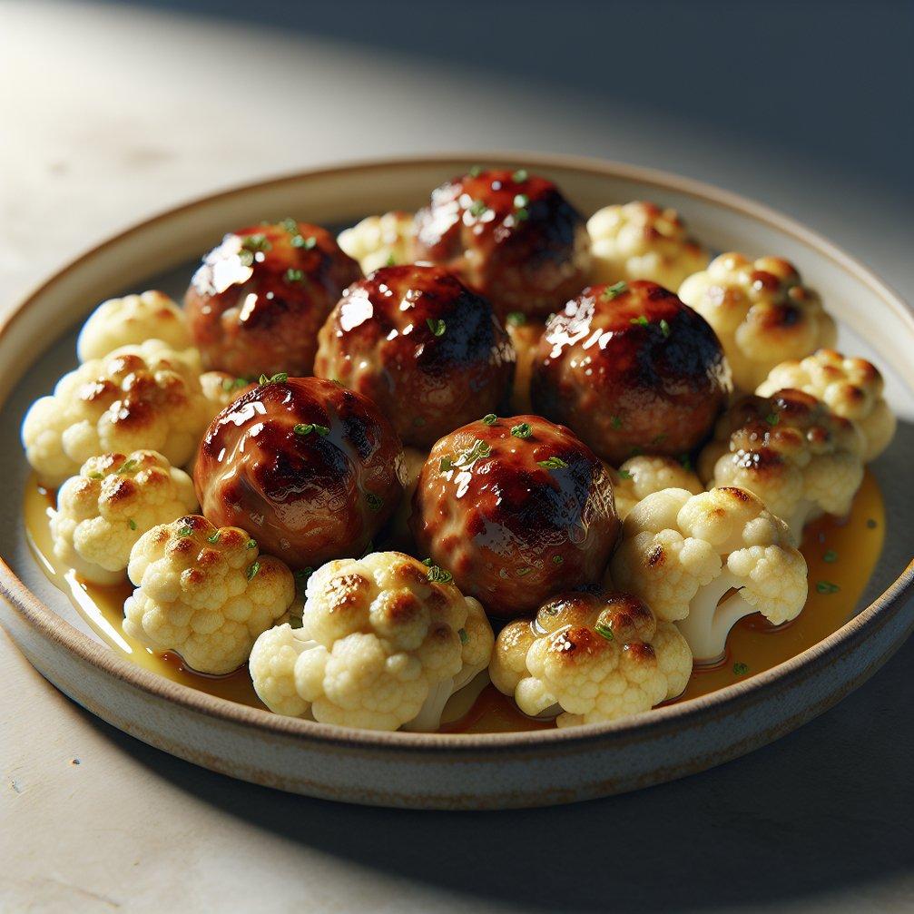 MEATBALLS AND CAULIFLOWER