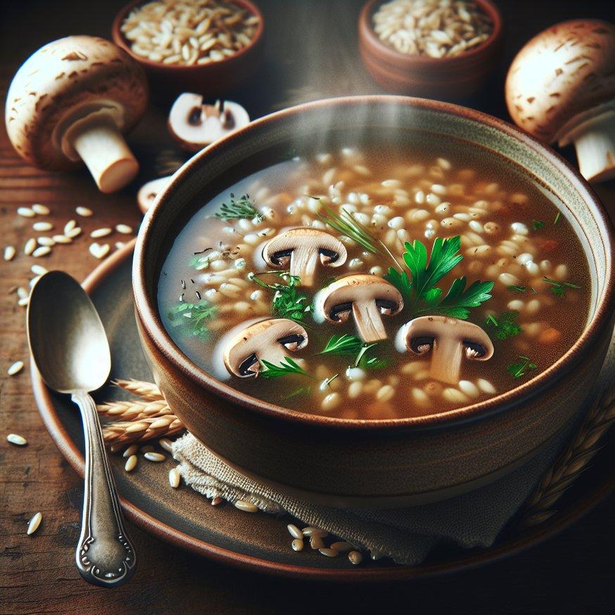 MUSHROOM BARLEY SOUP