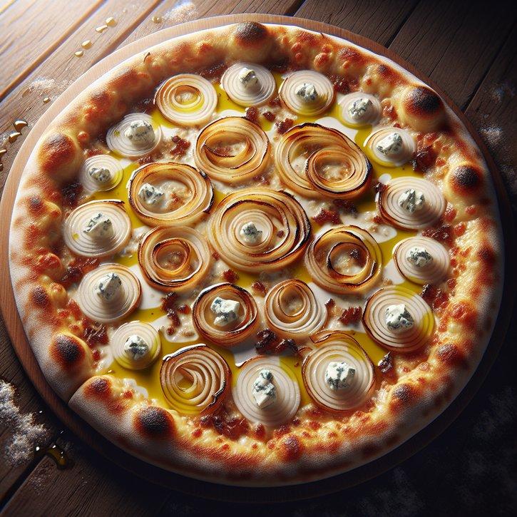 ONION AND GORGONZOLA PIZZA