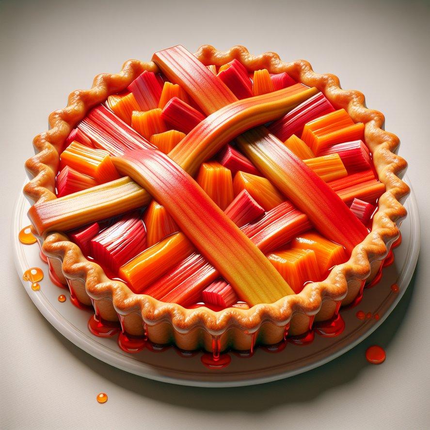 ORANGE RHUBARB PIE