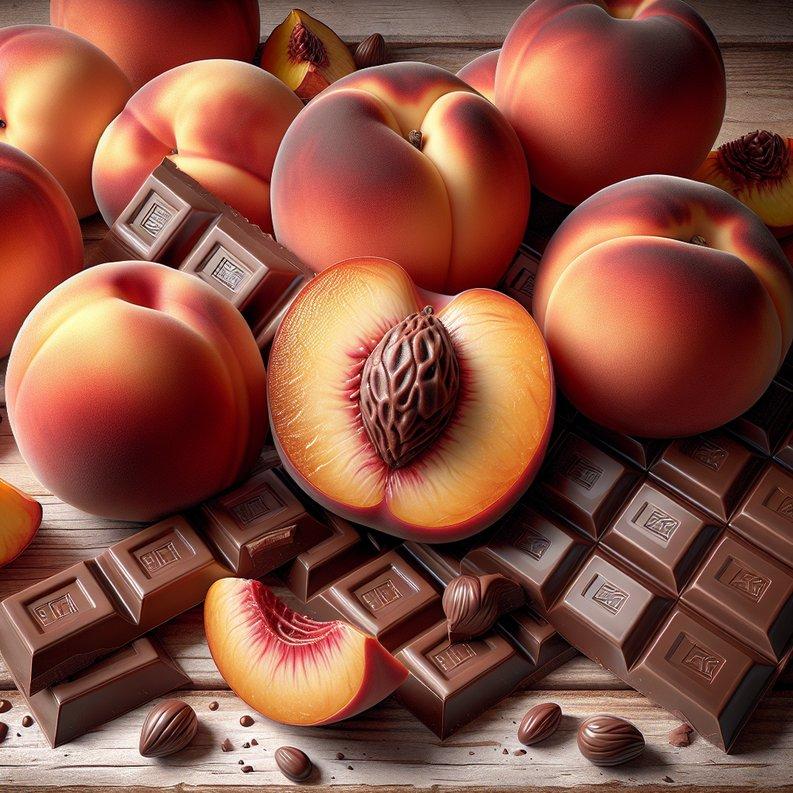 PEACHES AND CHOCOLATE