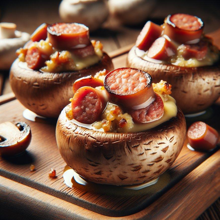 SAUSAGE STUFFED MUSHROOMS