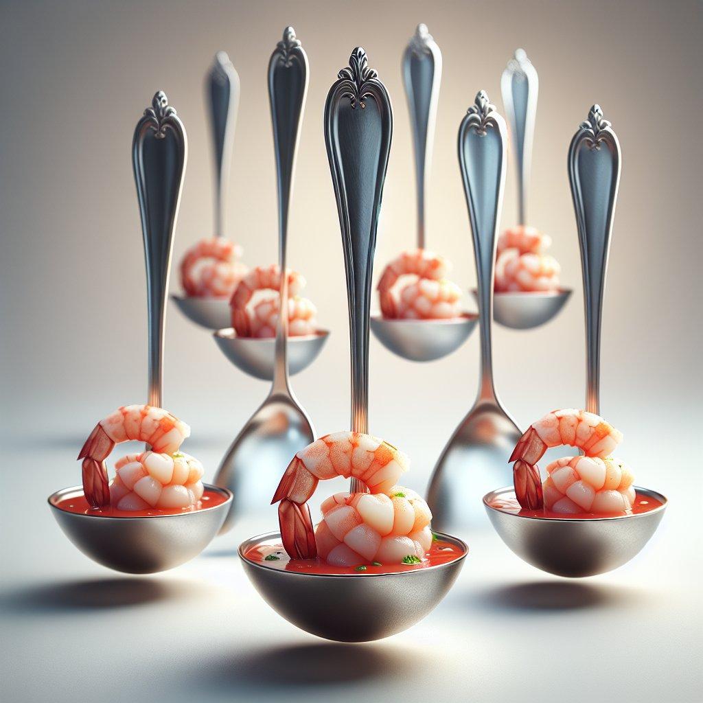 SHRIMP COCKTAIL SOUP SPOONS