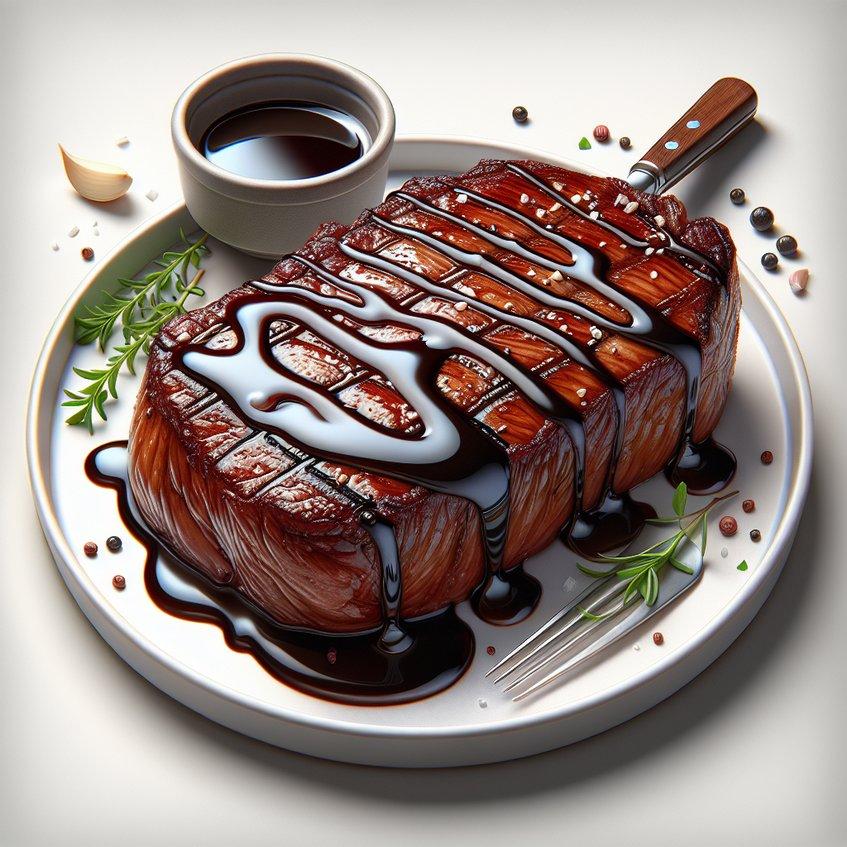 STEAK WITH BALSAMIC