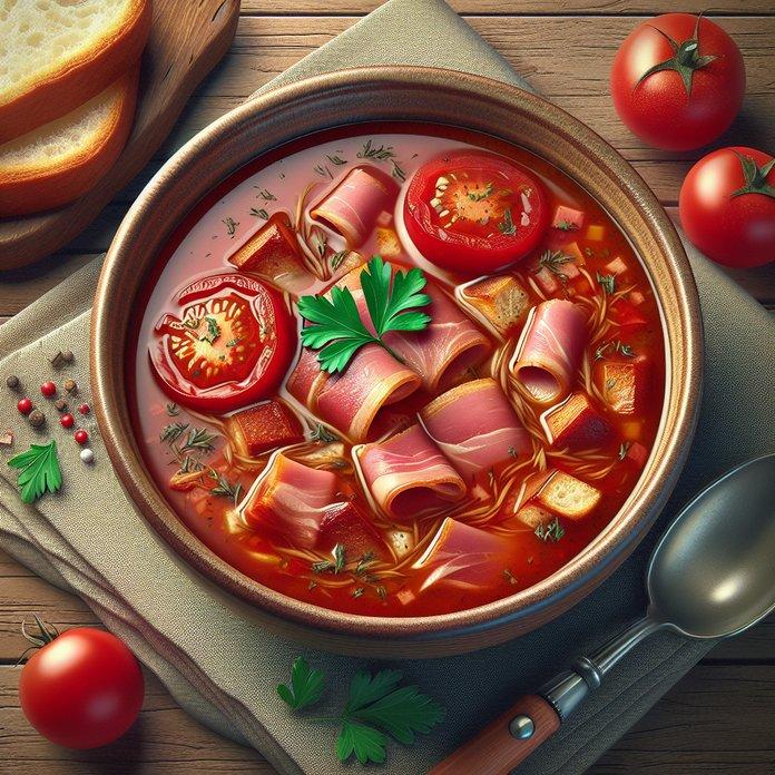 TOMATO AND HAM SOUP