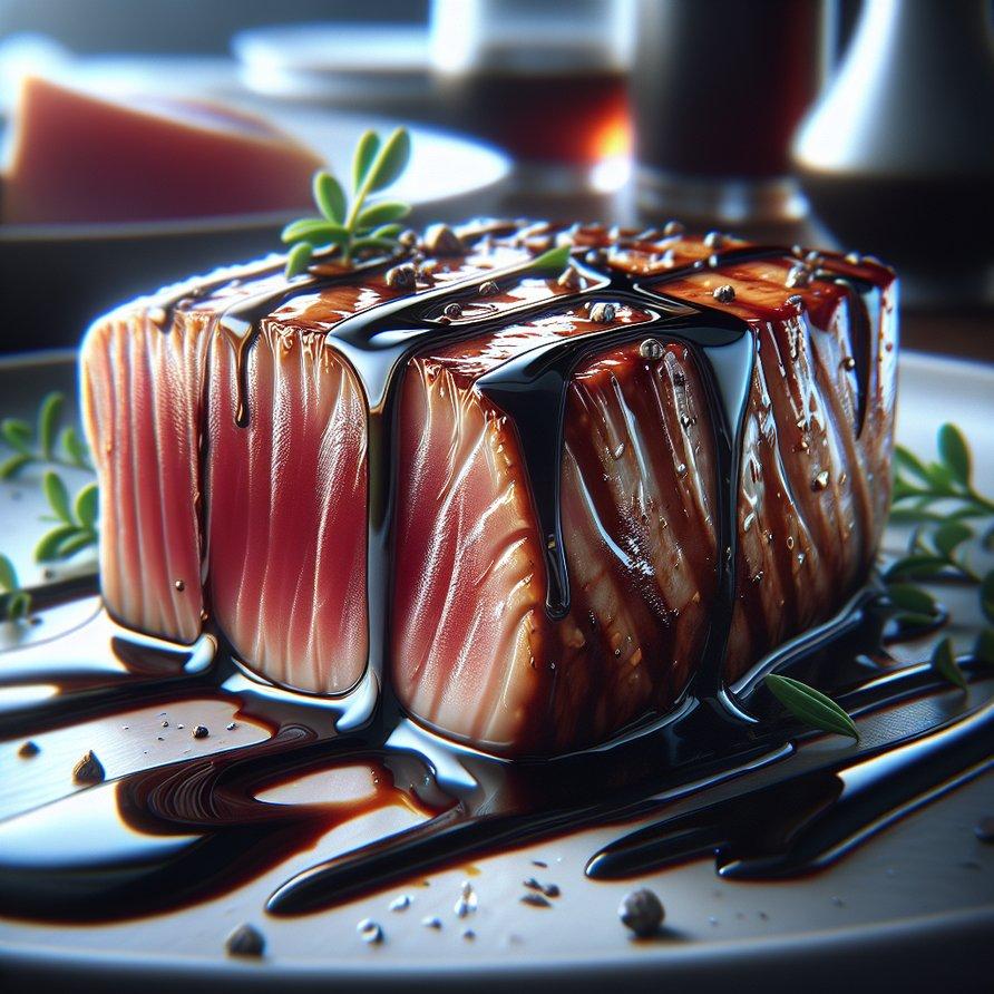 TUNA WITH BALSAMIC SAUCE